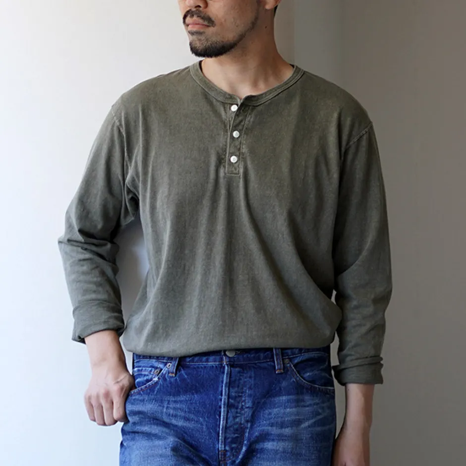 T-Shirts^GOOD ON / Long Sleeve Henley Neck T-Shirt