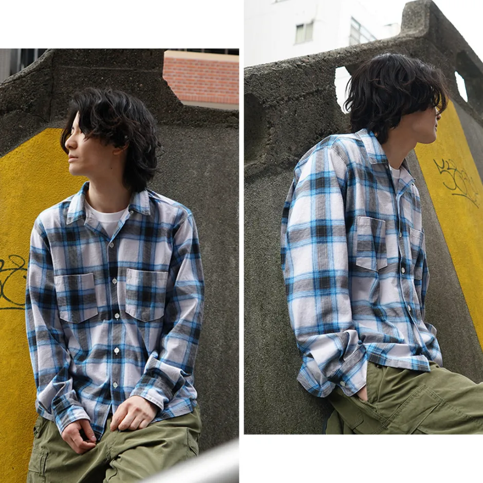 Shirts^GOOD ON / Ombre Long Sleeve Open Shirt