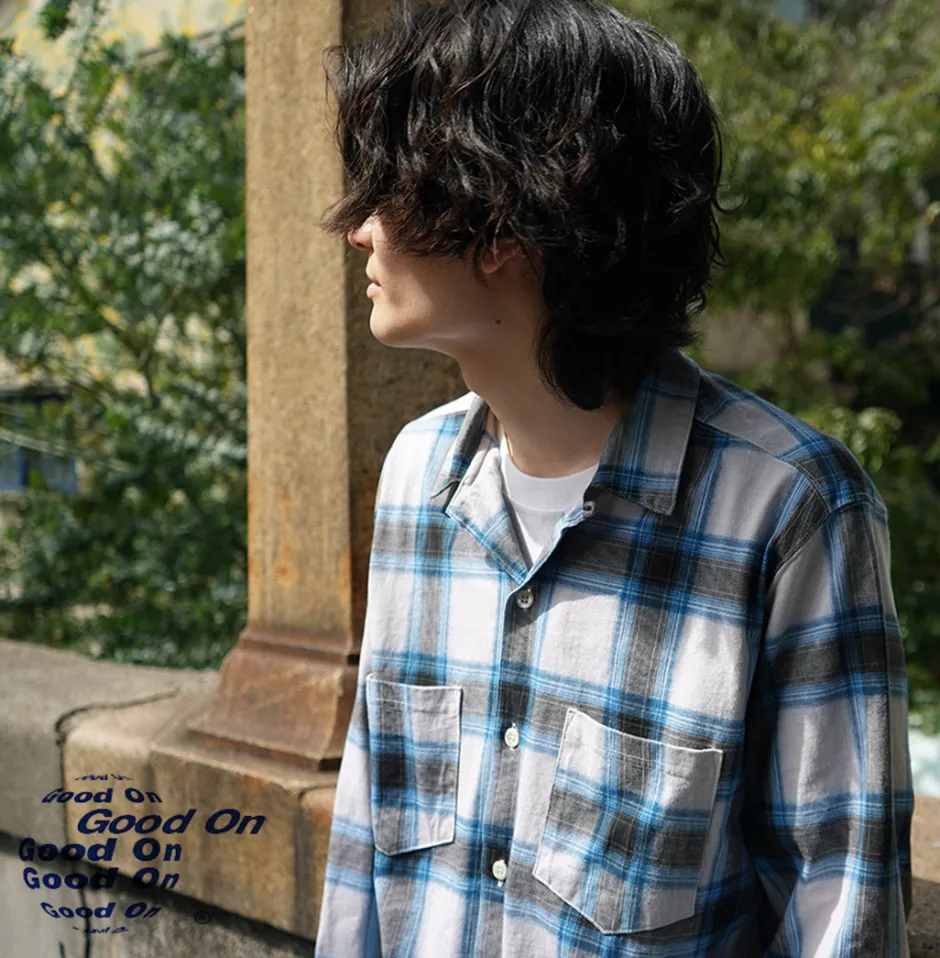 Shirts^GOOD ON / Ombre Long Sleeve Open Shirt