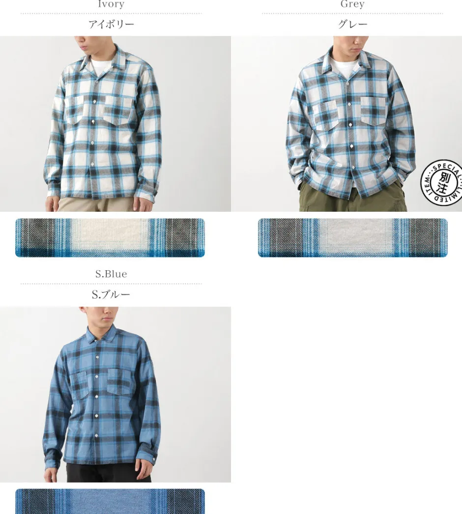 Shirts^GOOD ON / Ombre Long Sleeve Open Shirt