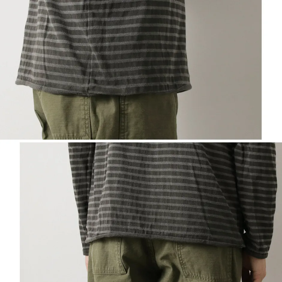 T-Shirts^GOOD ON / Reversible Striped Long Sleeve Crew T-Shirt GOLT2407
