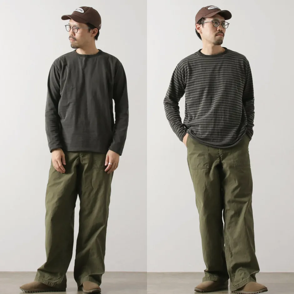 T-Shirts^GOOD ON / Reversible Striped Long Sleeve Crew T-Shirt GOLT2407
