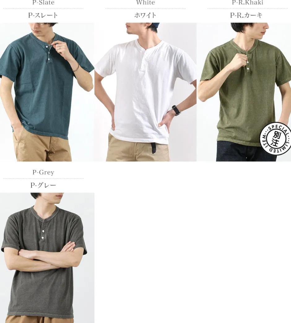 T-Shirts^GOOD ON / Short sleeve henley neck T-shirt