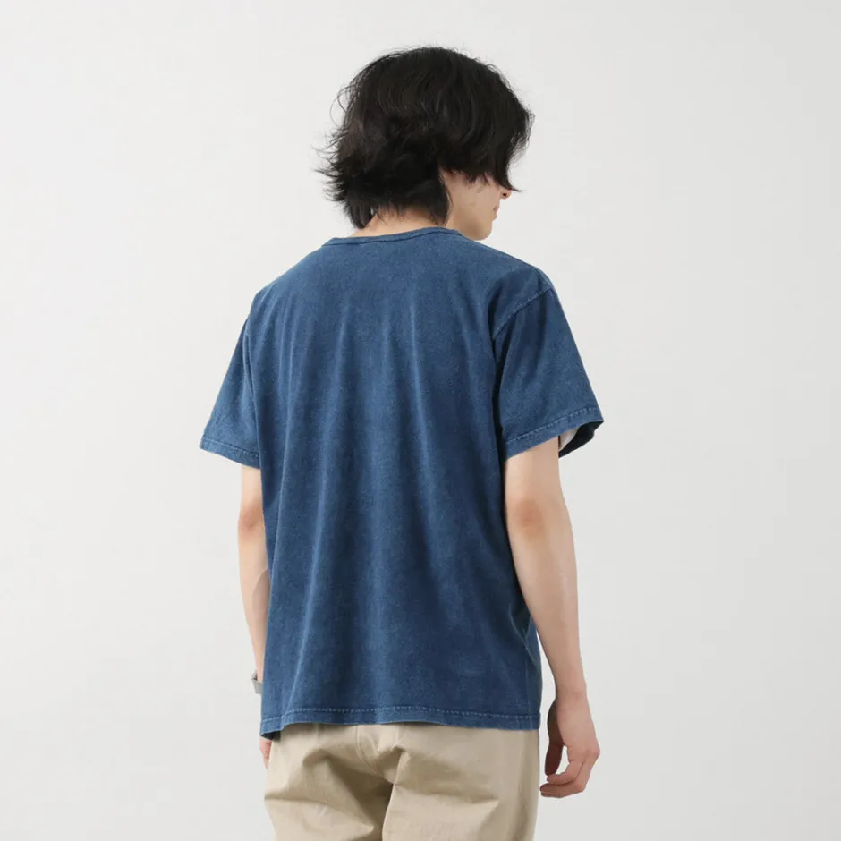 T-Shirts^GOOD ON / Short Sleeve Henley T-Shirt / Shave indigo