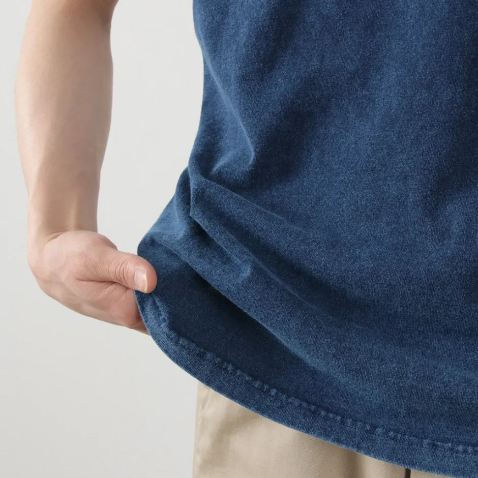 T-Shirts^GOOD ON / Short Sleeve Henley T-Shirt / Shave indigo