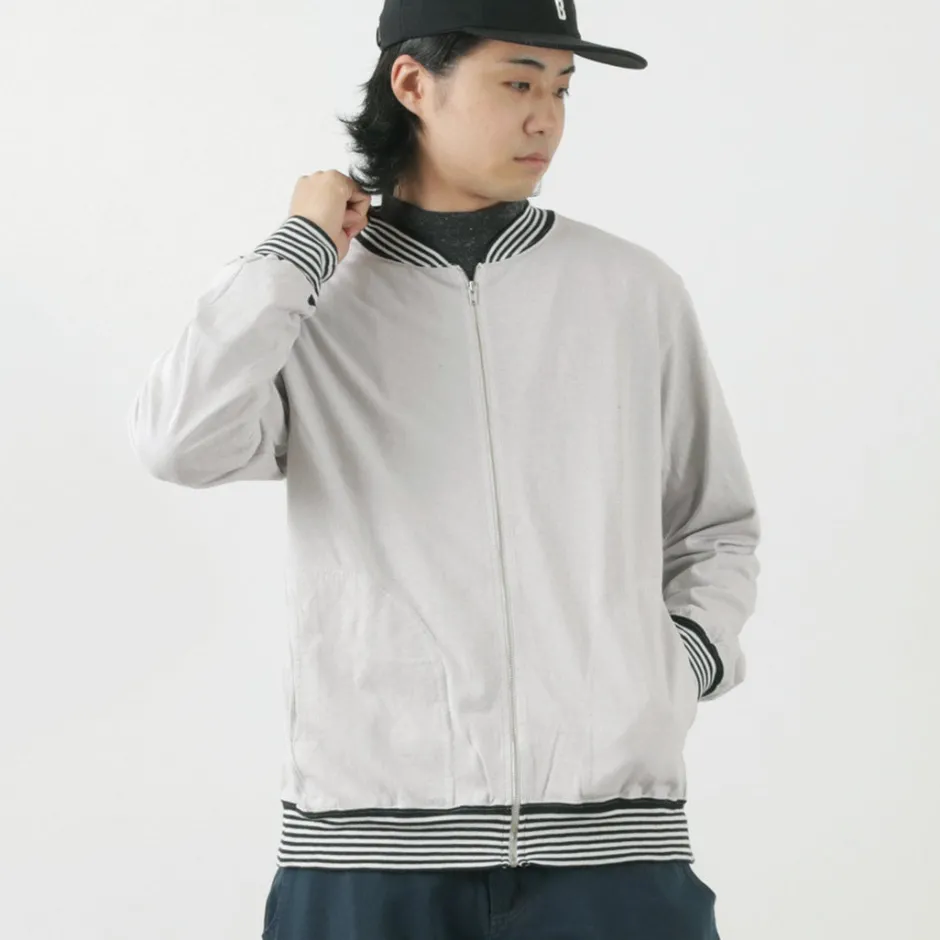 Jackets^GOOD ON / Striped Rib Tee Track Jacket