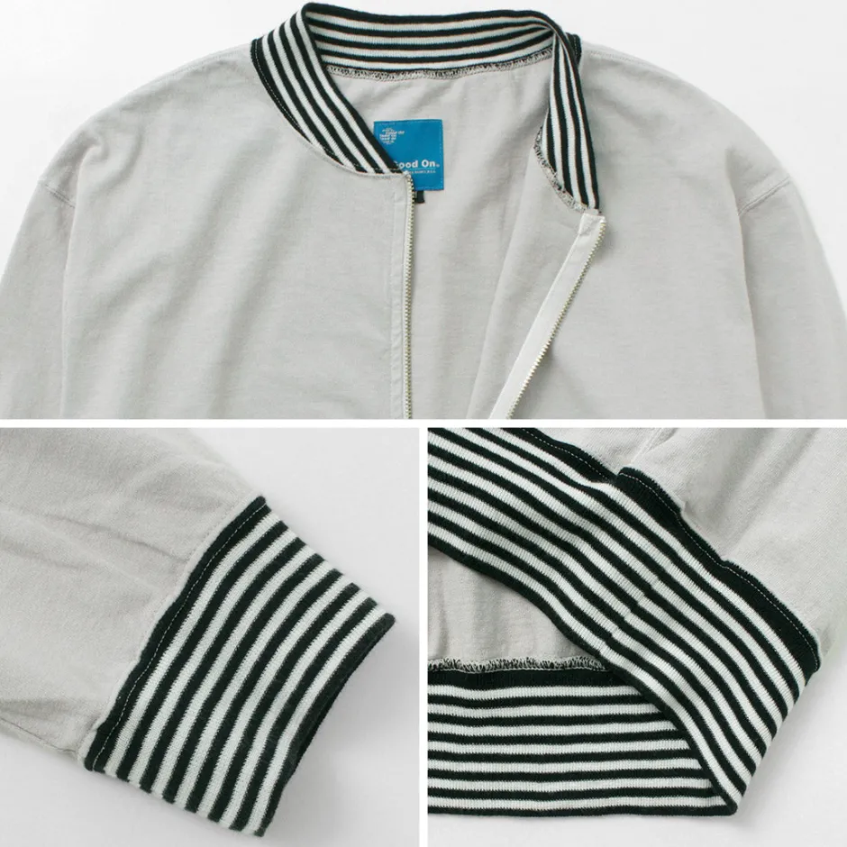 Jackets^GOOD ON / Striped Rib Tee Track Jacket