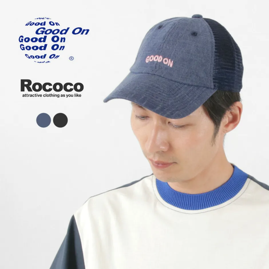 Hats^GOOD ON / TEE mesh cap embroidery