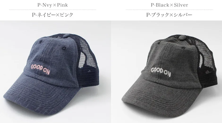 Hats^GOOD ON / TEE mesh cap embroidery