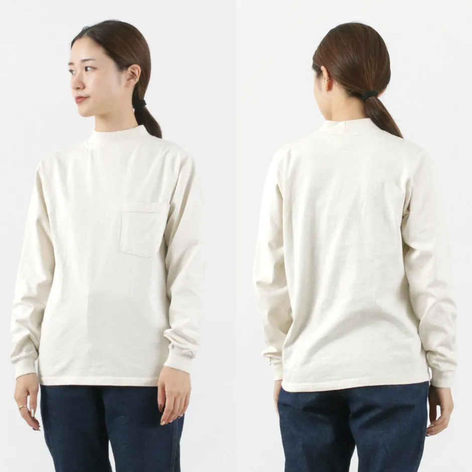 T-Shirts^GOODWEAR / Long Sleeve Mock Neck Pocket T-Shirt