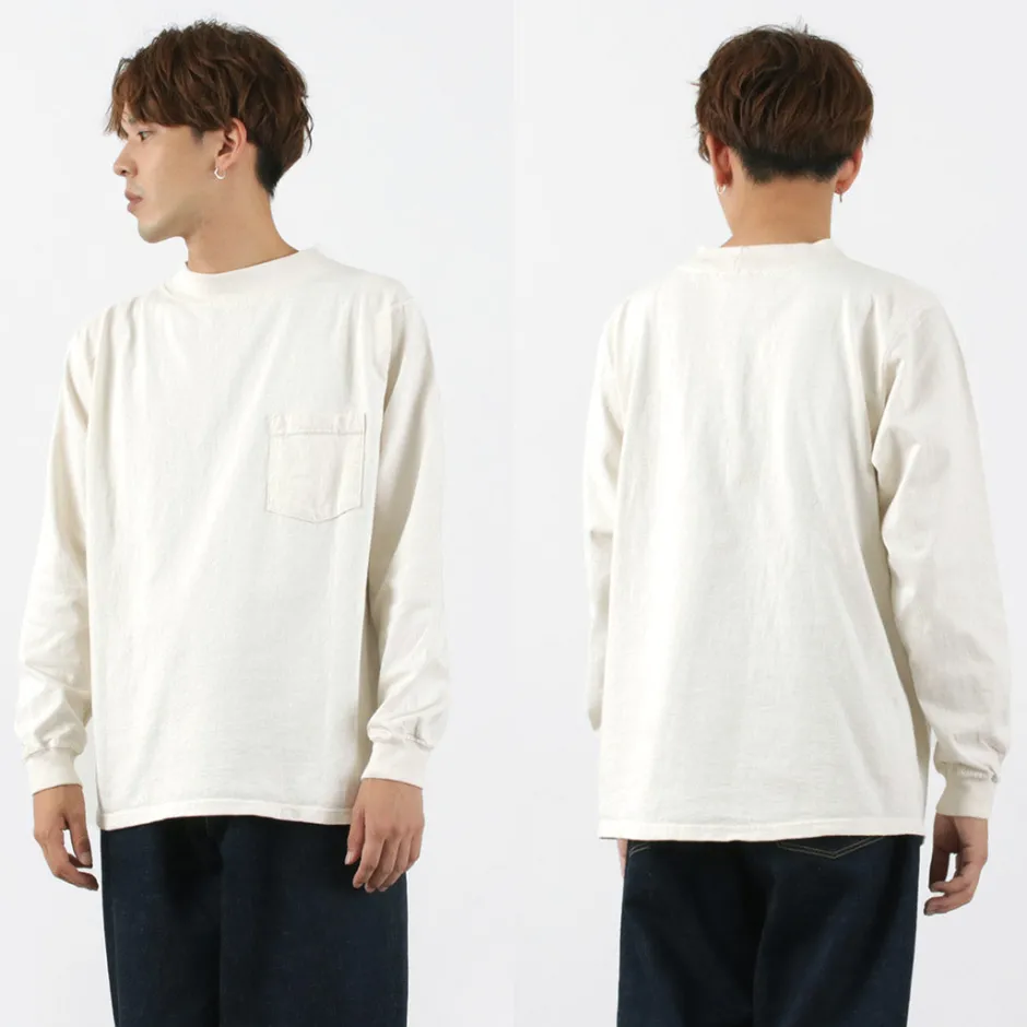 T-Shirts^GOODWEAR / Long Sleeve Mock Neck Pocket T-Shirt