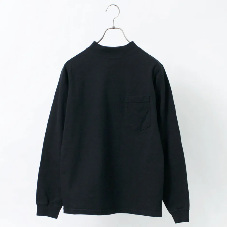 T-Shirts^GOODWEAR / Long Sleeve Mock Neck Pocket T-Shirt