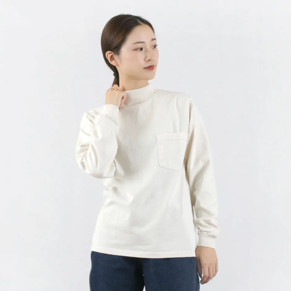 T-Shirts^GOODWEAR / Long Sleeve Mock Neck Pocket T-Shirt