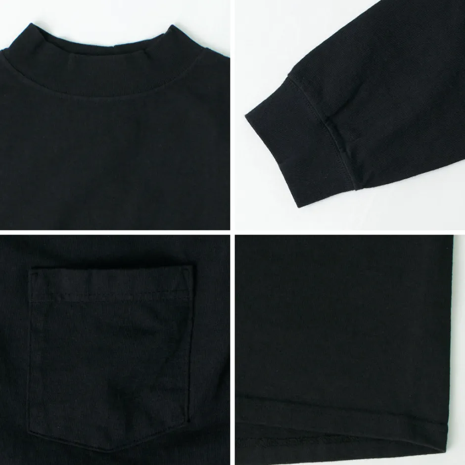 T-Shirts^GOODWEAR / Long Sleeve Mock Neck Pocket T-Shirt