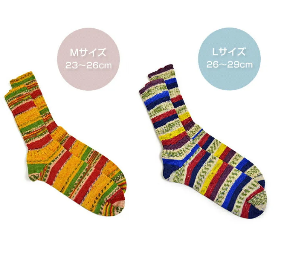 Socks^GRANGE CRAFT / Fair Isle Wool Socks
