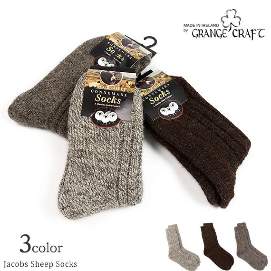 Socks^GRANGE CRAFT / Jacob Sheep Wool Socks