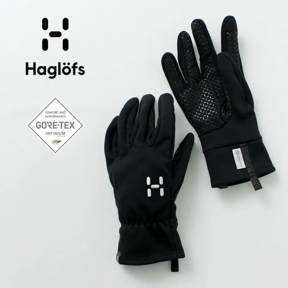 Gloves^HAGLOFS / Bow Windstopper Gloves black