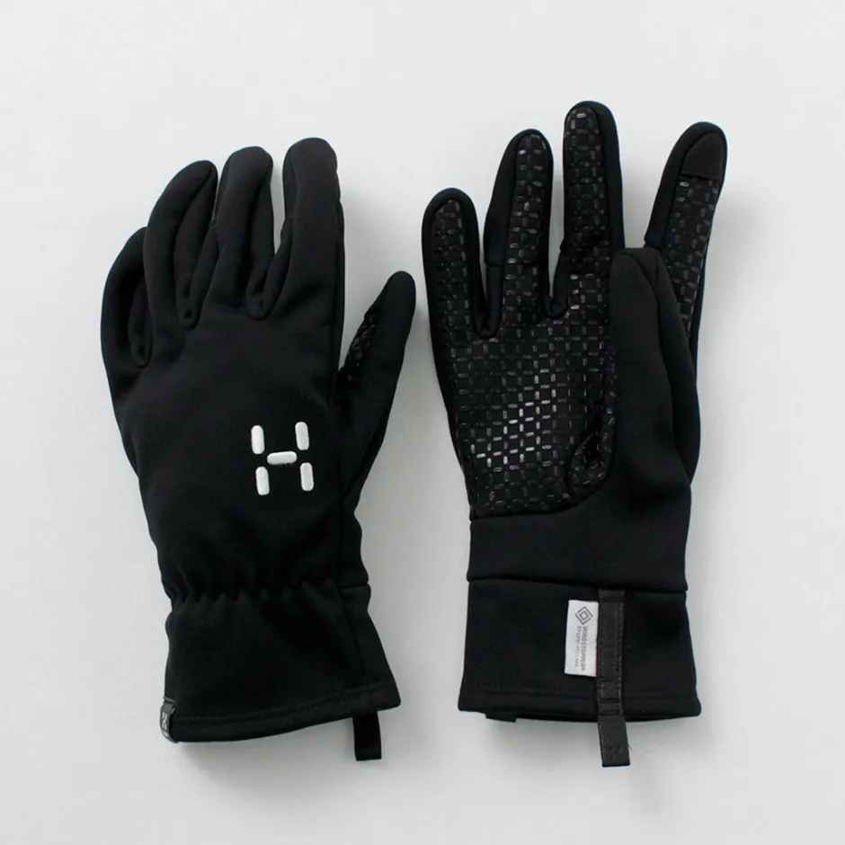 Gloves^HAGLOFS / Bow Windstopper Gloves black
