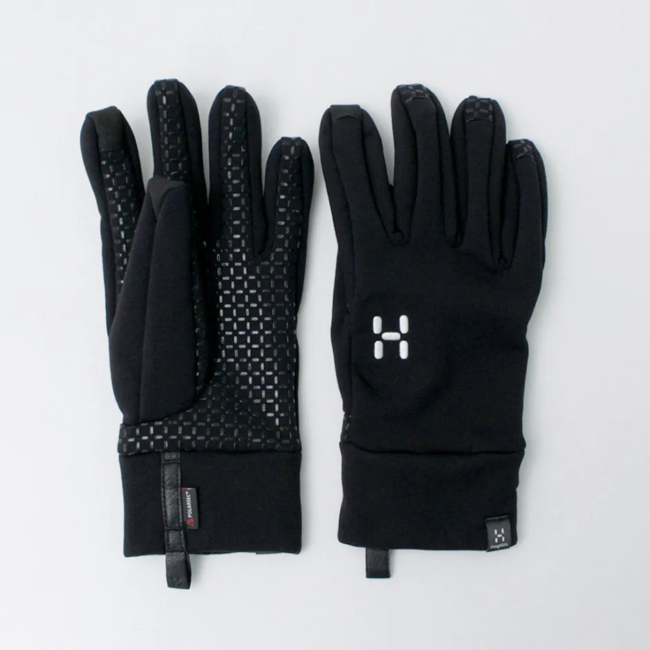 Gloves^HAGLOFS / Power Stretch Grip Gloves black