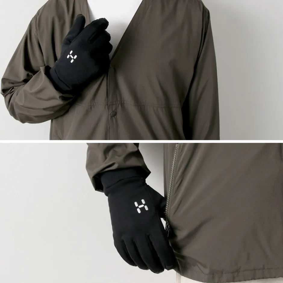 Gloves^HAGLOFS / Power Stretch Grip Gloves black