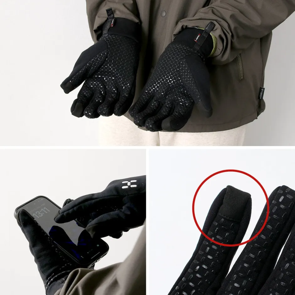 Gloves^HAGLOFS / Power Stretch Grip Gloves black