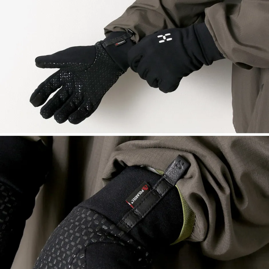Gloves^HAGLOFS / Power Stretch Grip Gloves black