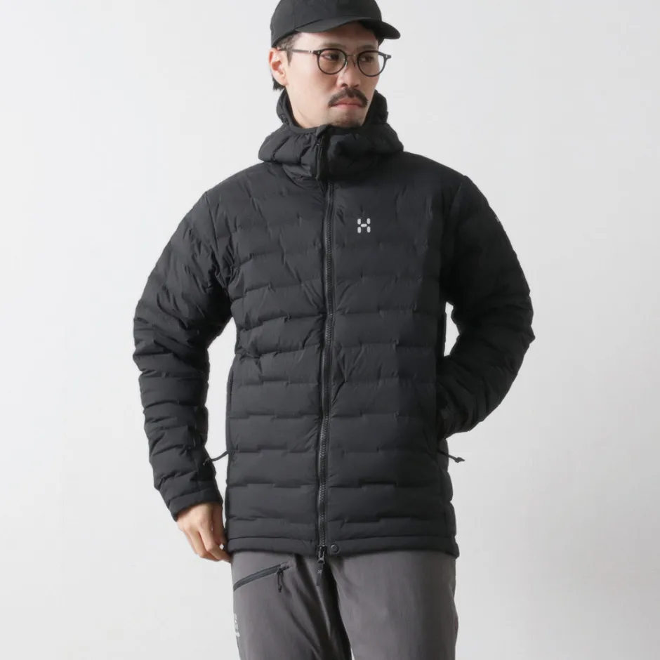 Down Wear^HAGLOFS / Spitz Down Hood Jacket black