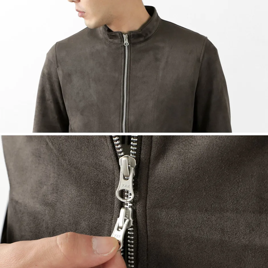 Jackets^HARRISS / Knit Suede Double Zip Riders