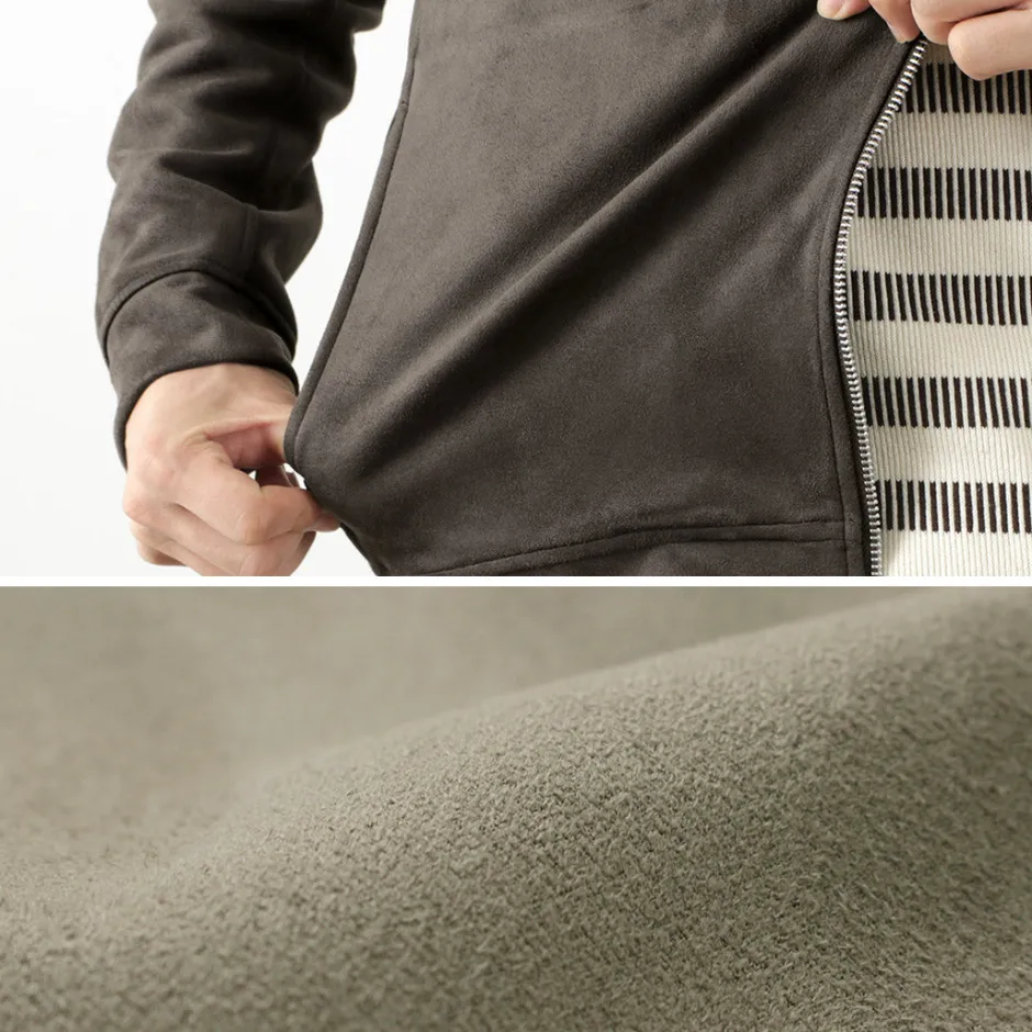 Jackets^HARRISS / Knit Suede Double Zip Riders