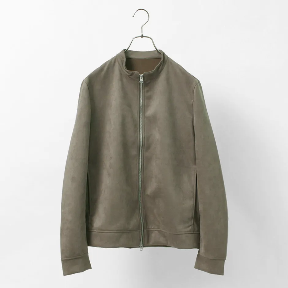 Jackets^HARRISS / Knit Suede Double Zip Riders