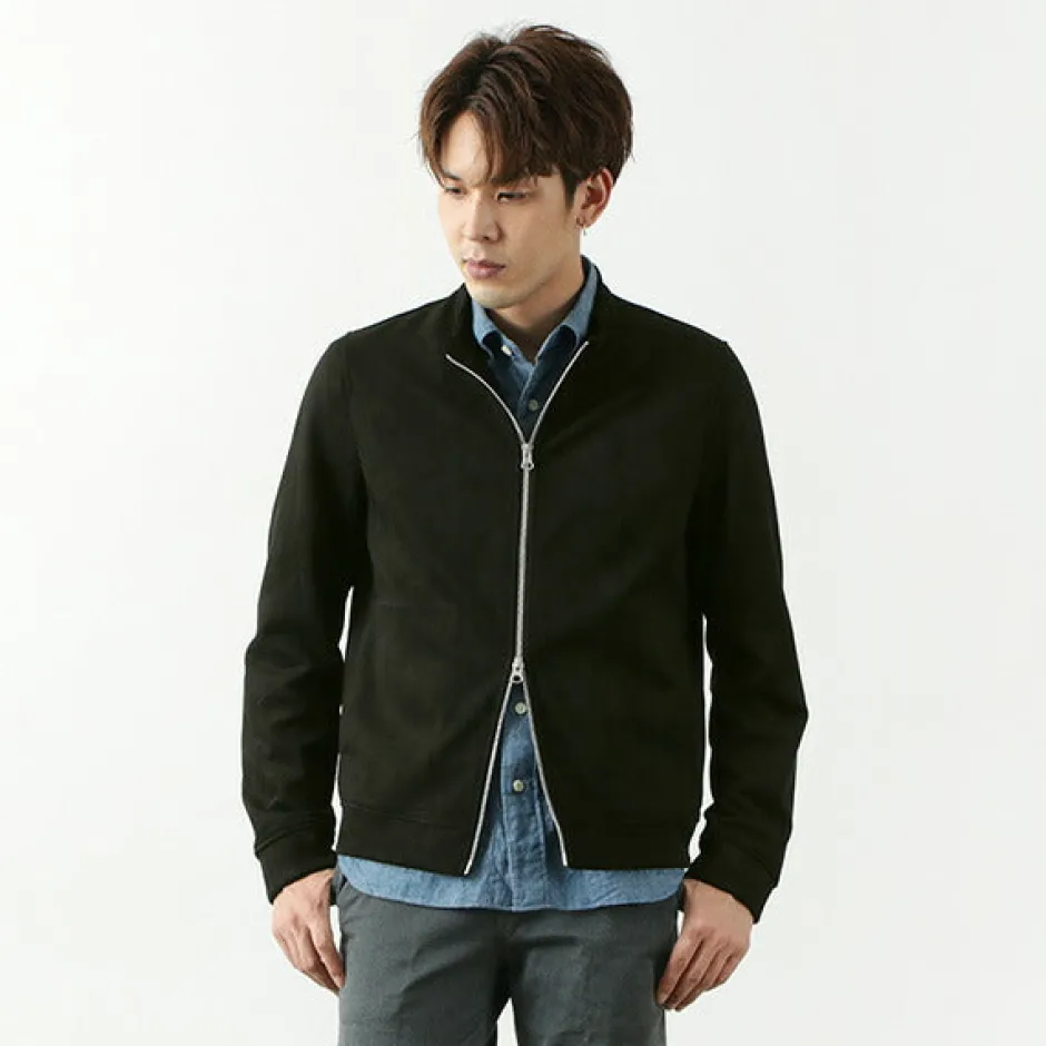 Jackets^HARRISS / Knit Suede Double Zip Riders