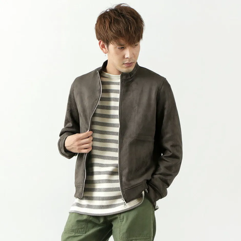 Jackets^HARRISS / Knit Suede Double Zip Riders