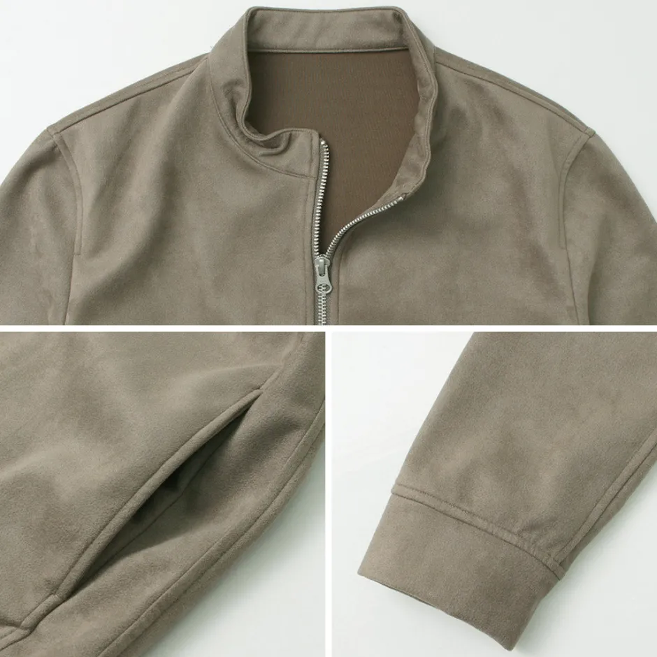 Jackets^HARRISS / Knit Suede Double Zip Riders
