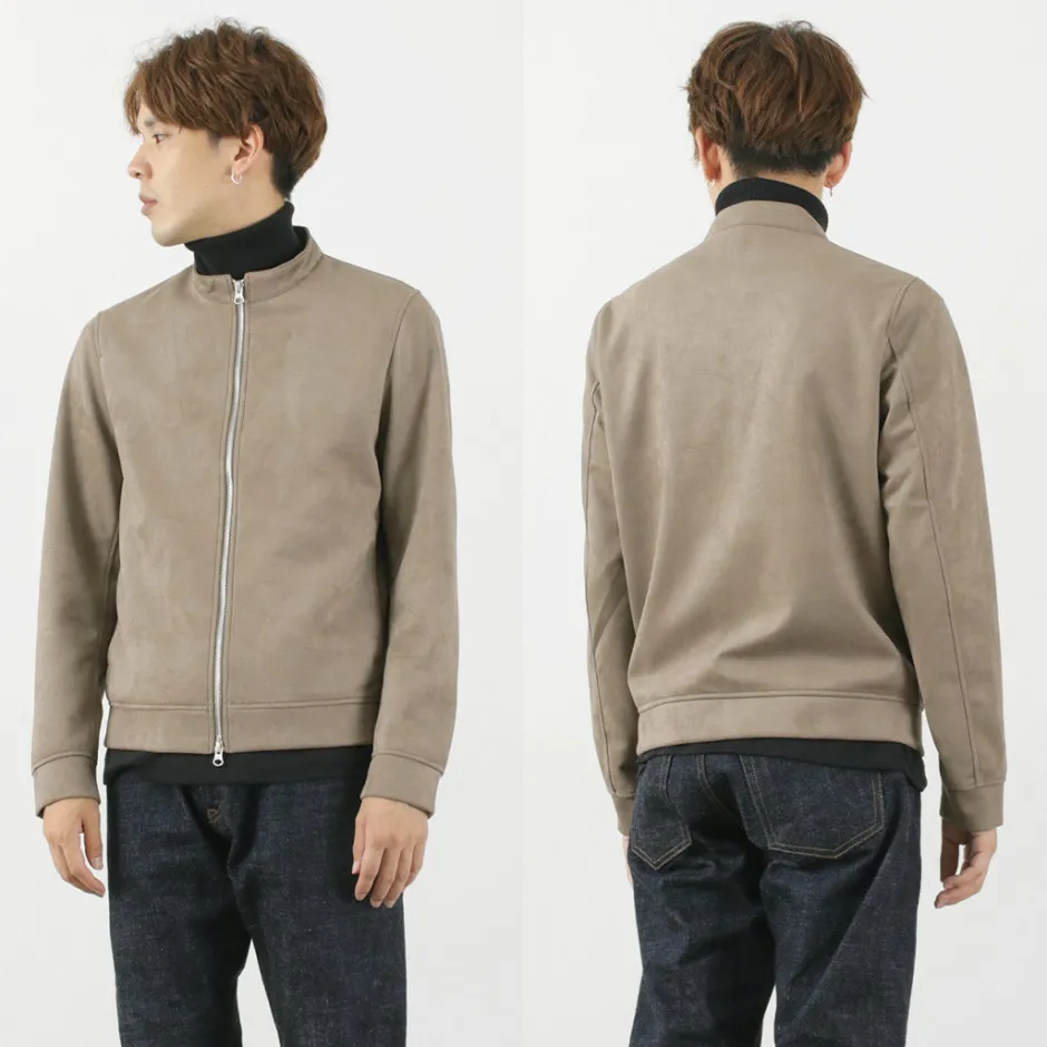 Jackets^HARRISS / Knit Suede Double Zip Riders