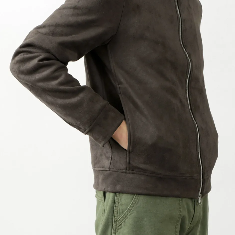Jackets^HARRISS / Knit Suede Double Zip Riders