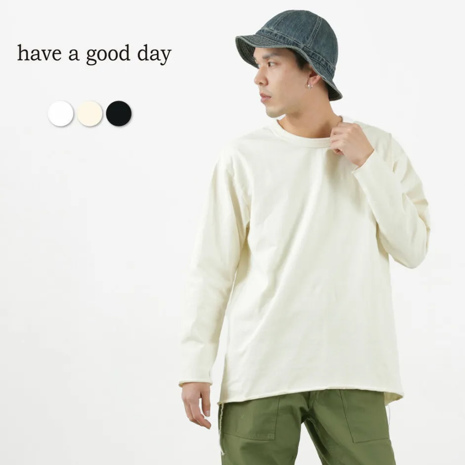 T-Shirts^HAVE A GOOD DAY / Loose Long Sleeve T-Shirt