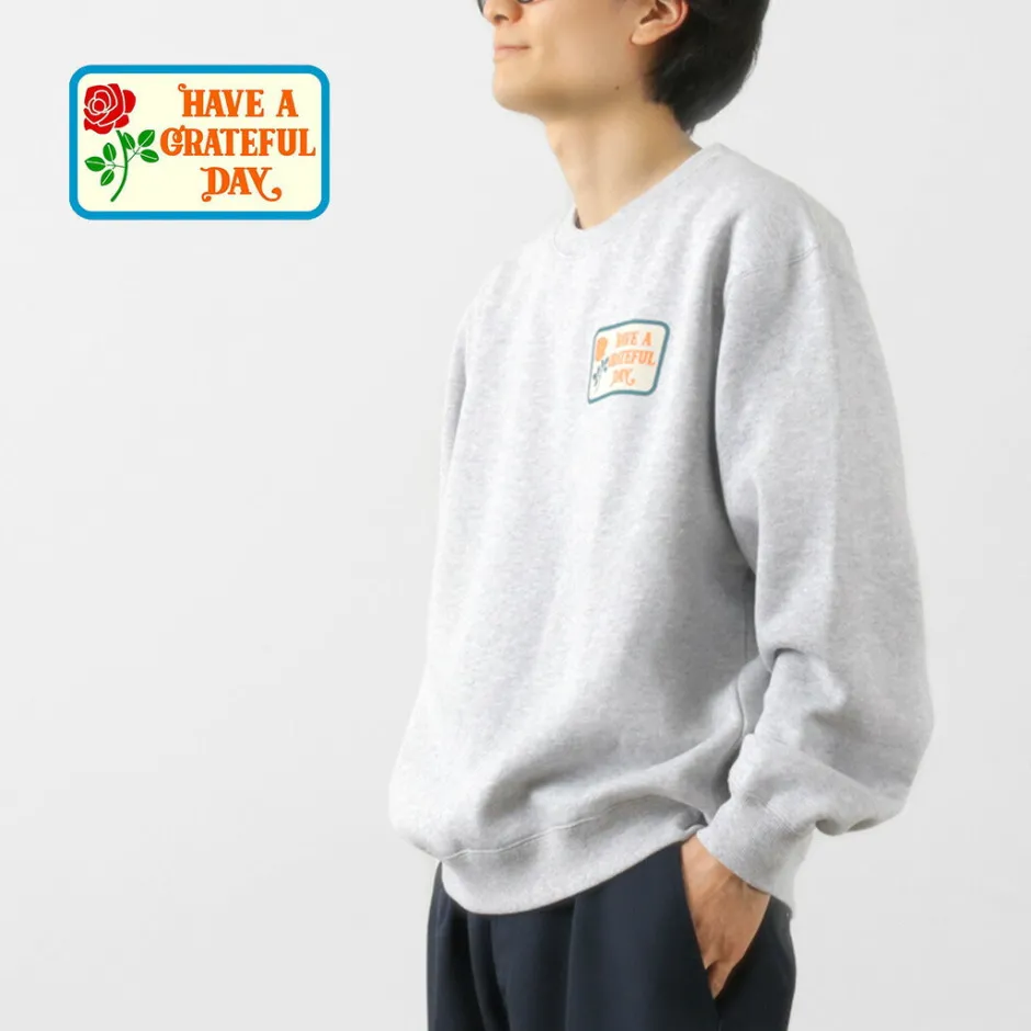 Sweatshirts^HAVE A GRATEFUL DAY / Box Logo Sweatshirt lightgrey