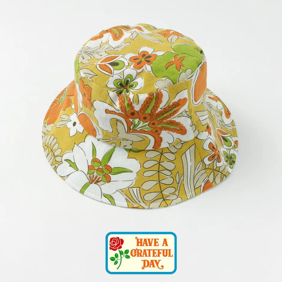 Hats^HAVE A GRATEFUL DAY / Bucket Hat orange