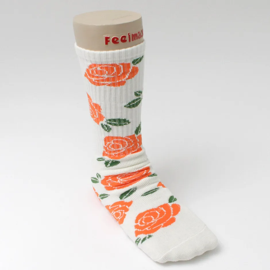 Socks^HAVE A GRATEFUL DAY / Crew Socks Flower