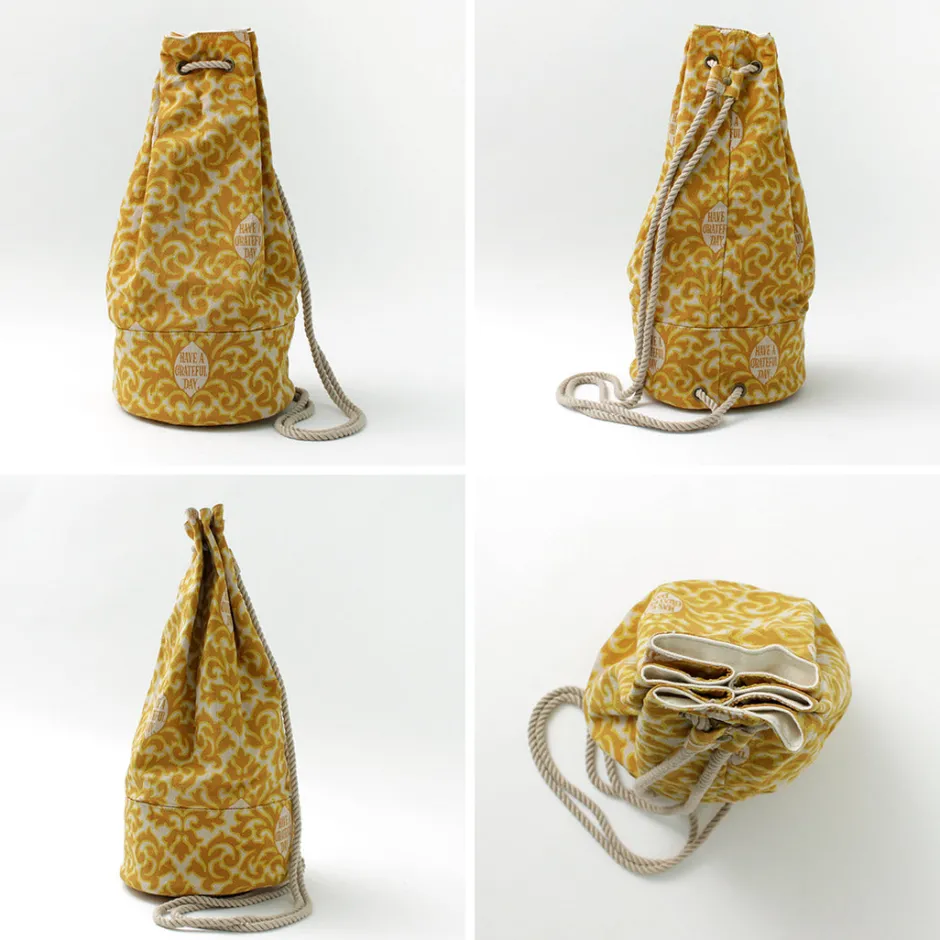 Shoulder Bags^HAVE A GRATEFUL DAY / Retro damask fabric shoulder bag