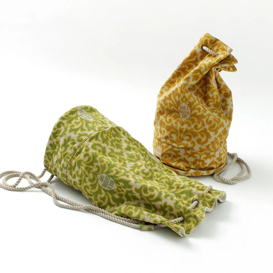 Shoulder Bags^HAVE A GRATEFUL DAY / Retro damask fabric shoulder bag