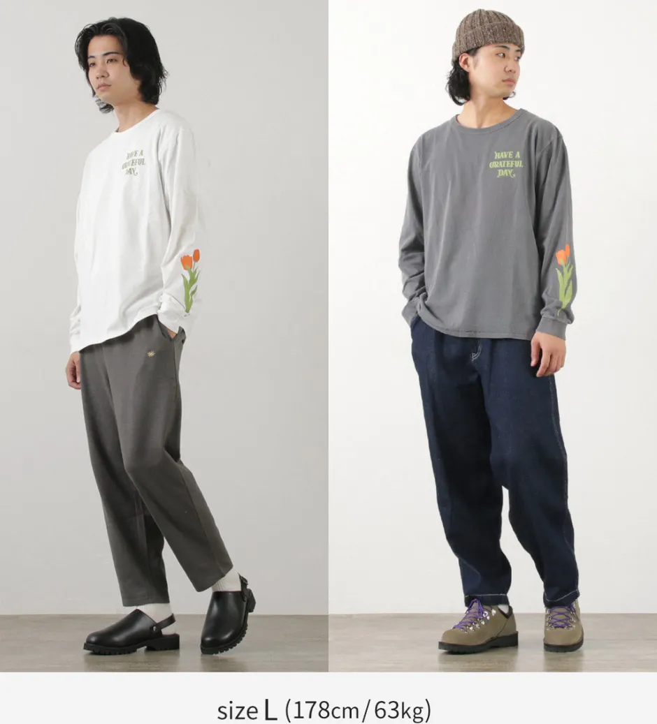 T-Shirts^HAVE A GRATEFUL DAY / Tulip & Logo Long Sleeve T-shirt