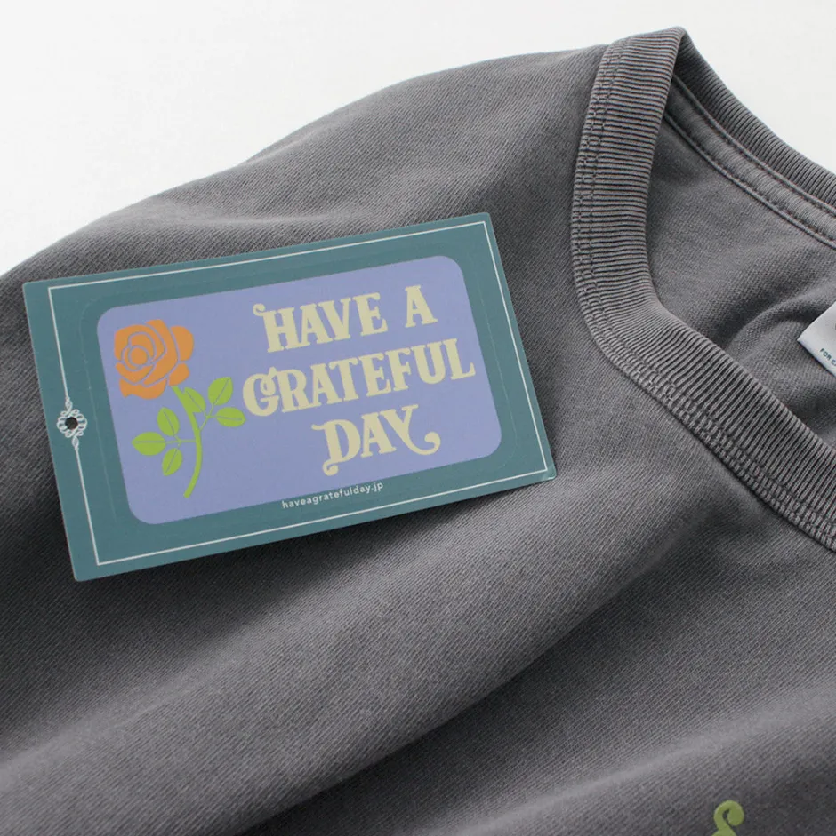 T-Shirts^HAVE A GRATEFUL DAY / Tulip & Logo Long Sleeve T-shirt