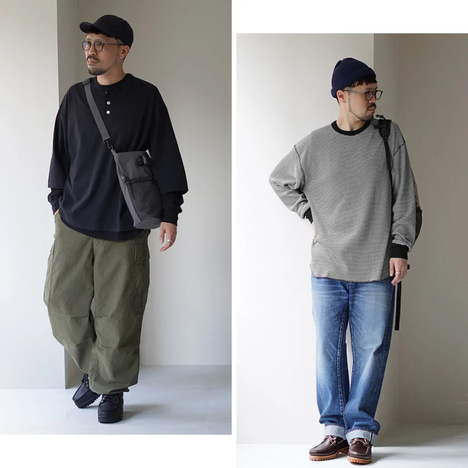 T-Shirts^HEALTHKNIT / 2 Pack T-Shirt 7/10 Sleeve + Long Sleeve Waffle
