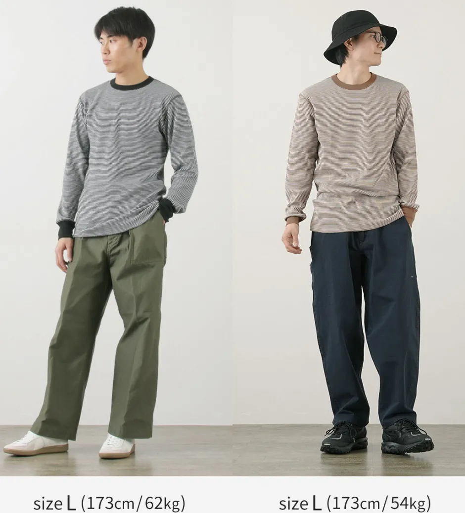 T-Shirts^HEALTHKNIT / Basic Waffle Crew Neck Long Sleeve