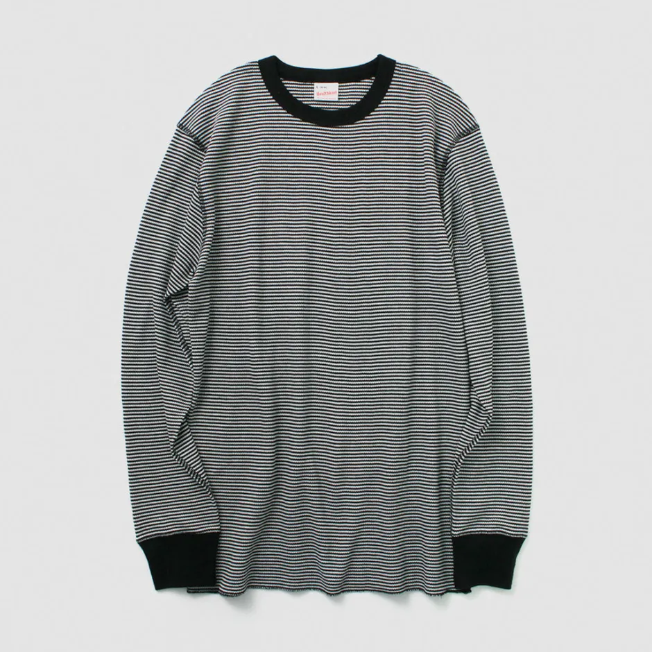T-Shirts^HEALTHKNIT / Basic Waffle Crew Neck Long Sleeve