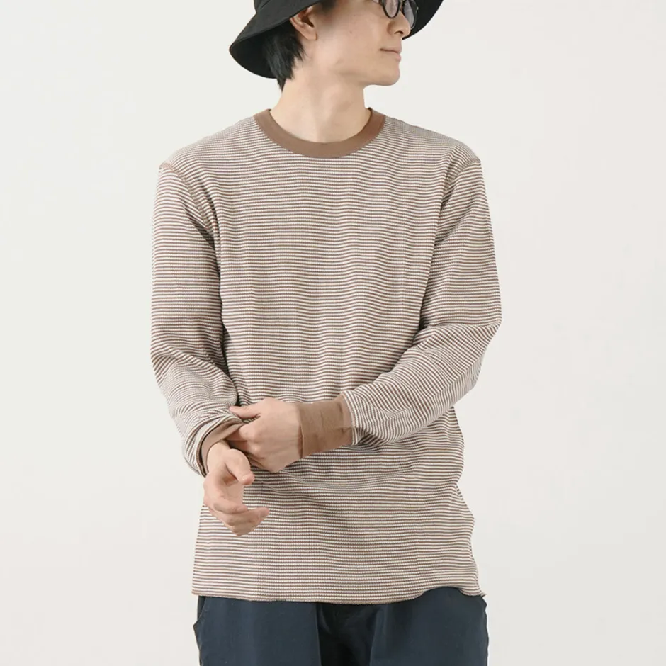 T-Shirts^HEALTHKNIT / Basic Waffle Crew Neck Long Sleeve