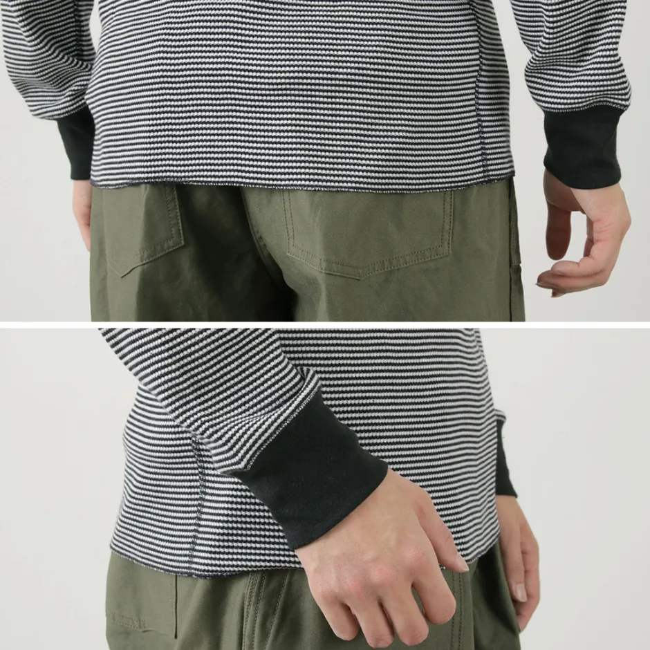T-Shirts^HEALTHKNIT / Basic Waffle Crew Neck Long Sleeve