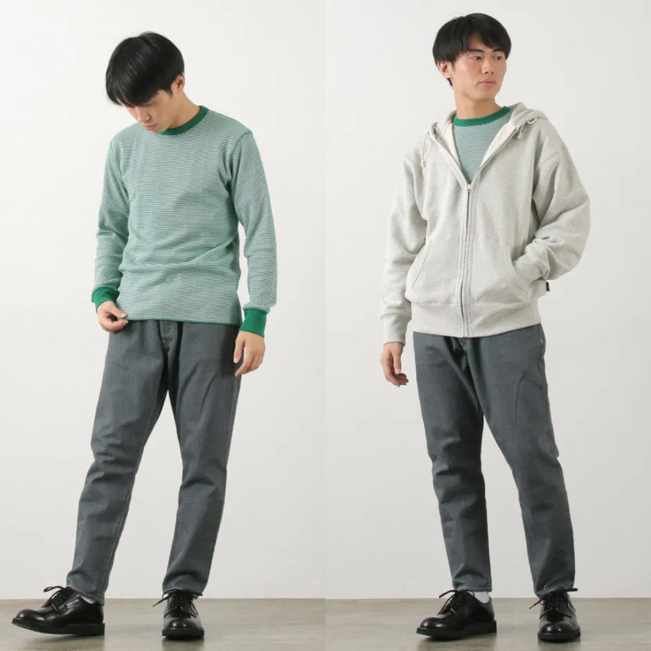 T-Shirts^HEALTHKNIT / Basic Waffle Crew Neck Long Sleeve