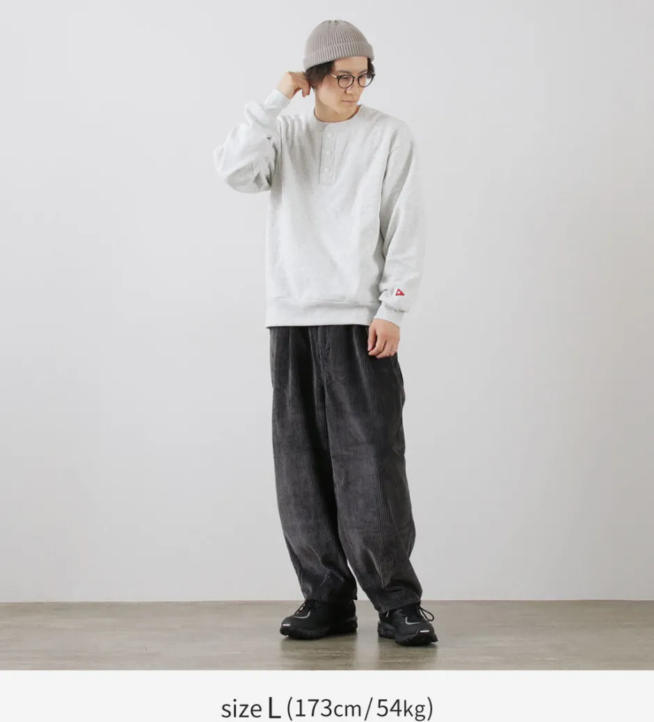 Sweatshirts^HEALTHKNIT / Classic Sweatshirt Henley Neck Long Sleeve